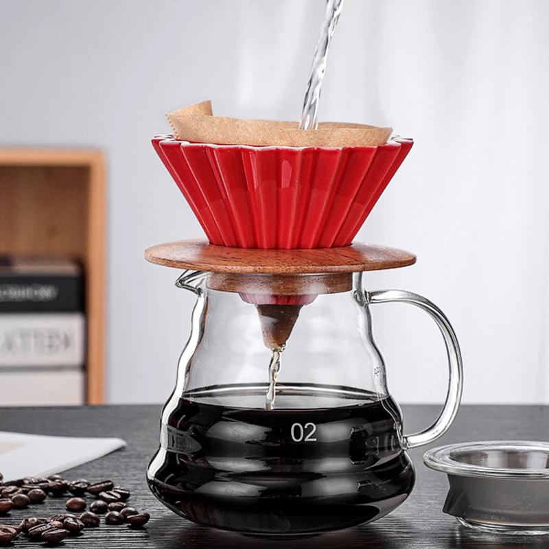 세라믹 커피 찌꺼기 커피 메이커 위에 부어 수제 종이  - Coffee Equipment V60 리뷰 및 가격