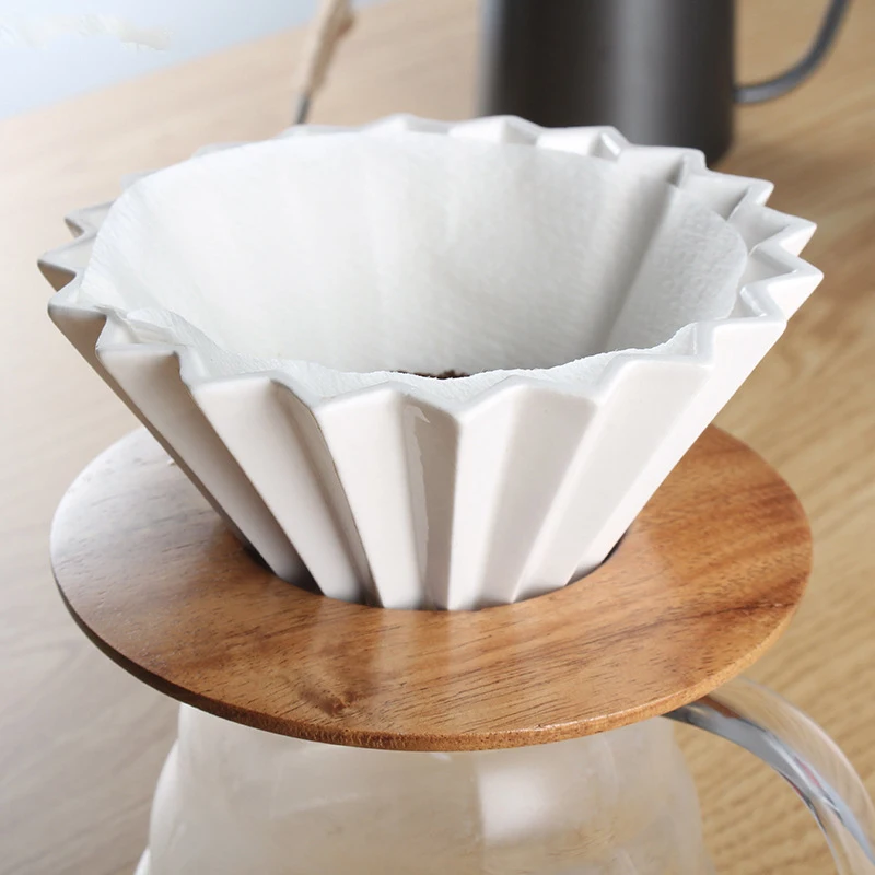 세라믹 커피 찌꺼기 커피 메이커 위에 부어 수제 종이  - Coffee Equipment V60 리뷰 및 가격