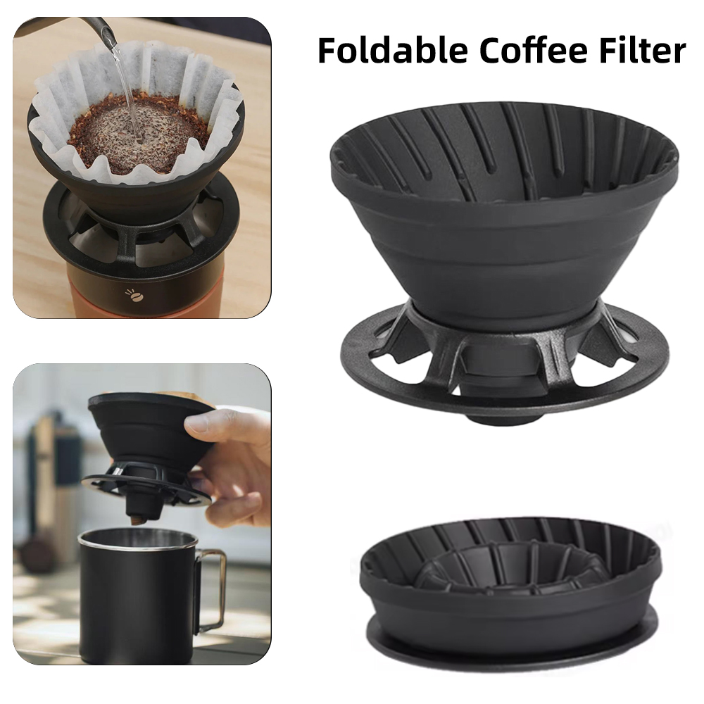 휴대용 재사용 커피 드리퍼 실리콘 커피 필터 컵 야외  - Coffee Equipment V60 리뷰 및 가격